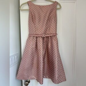 Limited Jacquard Belted Dress